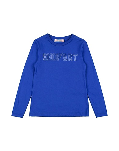 SHOPART T-shirt Bright blue 100% Cotton