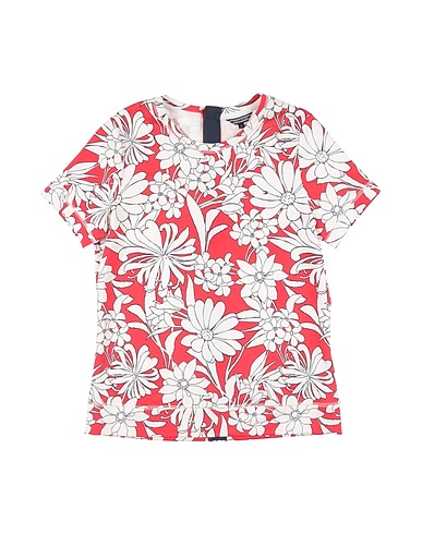TOMMY HILFIGER Top Tomato red 95% Polyester, 5% Elastane