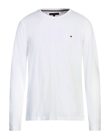 TOMMY HILFIGER T-shirt Bianco 96% Cotone, 4% Elastan