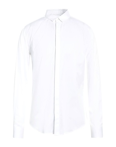 EMPORIO ARMANI Patterned shirt White 100% Cotton