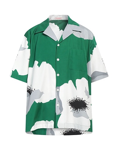 VALENTINO GARAVANI Camicia fantasia Verde 100% Cotone