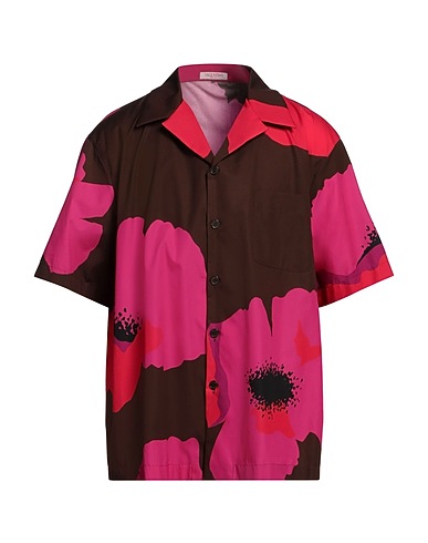 VALENTINO GARAVANI Patterned shirt Brown 100% Cotton