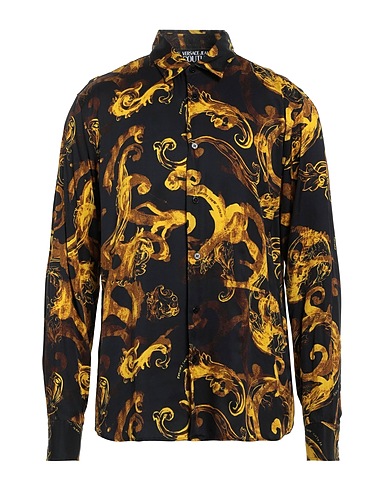 VERSACE JEANS COUTURE Patterned shirt Black 100% Viscose