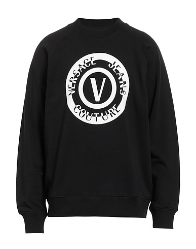 VERSACE JEANS COUTURE Sweatshirt Black 100% Cotton
