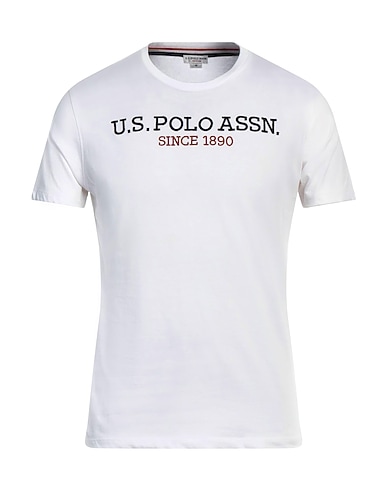 U.S.POLO ASSN. T-shirt Bianco 100% Cotone