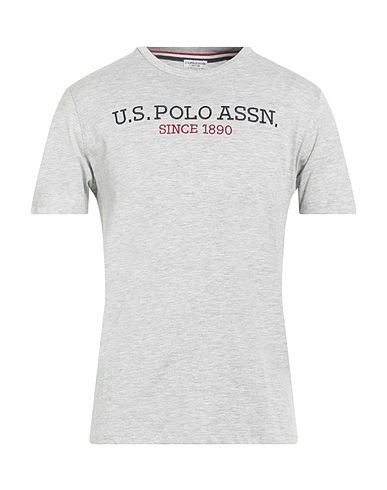 U.S.POLO ASSN. T-shirt Grigio chiaro 100% Cotone