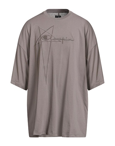RICK OWENS x CHAMPION Oversize-T-Shirt Taupe 100% Cotton