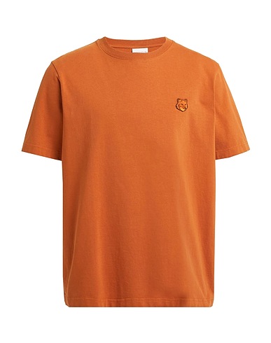 MAISON KITSUNÉ Basic T-Shirt Lederfarben 100% Baumwolle