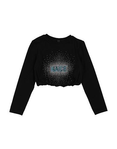 NAÏCE T-shirt Black 94% Cotton, 6% Elastane