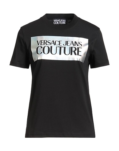 VERSACE JEANS COUTURE T-shirt Nero 100% Cotone
