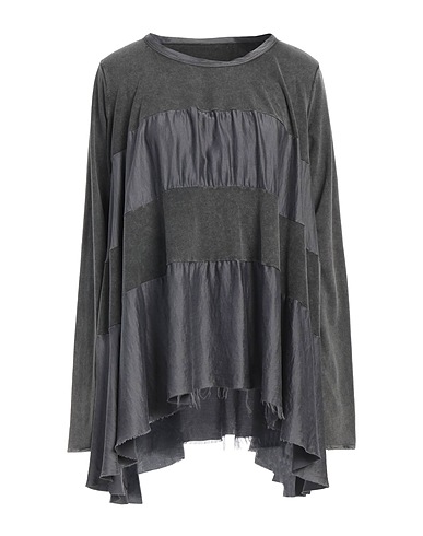 UMA WANG Top Charcoal 90% Cotton, 10% Elastane, Silk