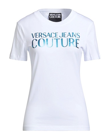 VERSACE JEANS COUTURE T-shirt White 95% Cotton, 5% Elastane