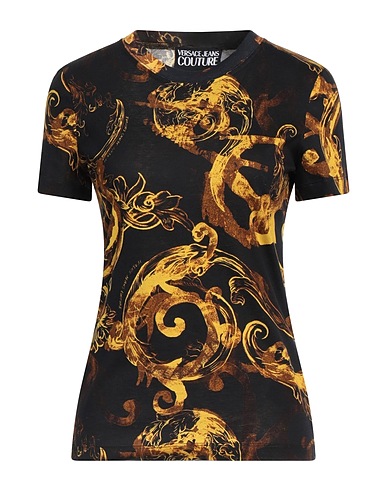 VERSACE JEANS COUTURE T-shirt Nero 100% Cotone
