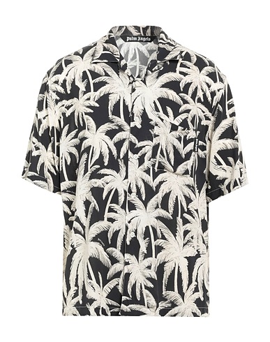 PALM ANGELS Patterned shirt Black 100% Viscose