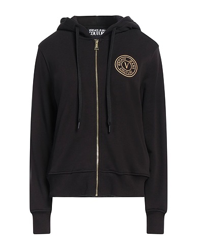 VERSACE JEANS COUTURE Hoodie Schwarz 100% Baumwolle