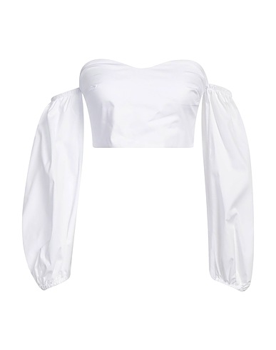 VICOLO Off-the-shoulder top White 100% Cotton