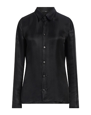 SAPIO Solid colour shirts & blouses Black 70% Acetate, 30% Silk