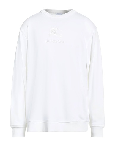 BURBERRY Sweat-shirt Blanc 98% Coton, 2% Élasthanne