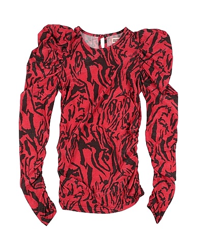 ANIYE BY T-shirt Red 65% Polyester, 31% Metallic fiber, 4% Elastane