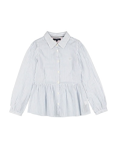 TOMMY HILFIGER Patterned shirts & blouses White 100% Cotton