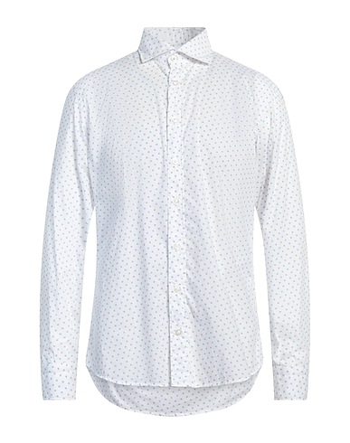KEVIN BLAKE Camisa estampada Blanco 100% Algodón