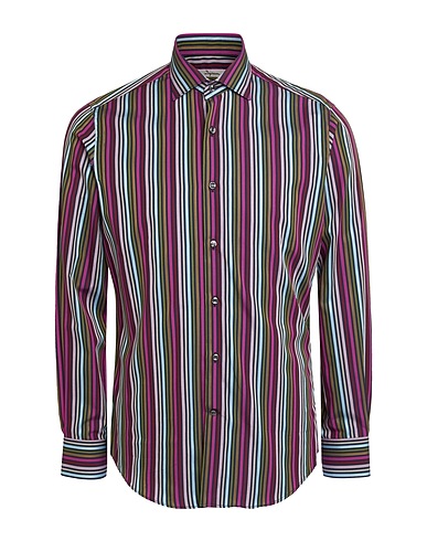 INGRAM Striped shirt Purple 100% Cotton