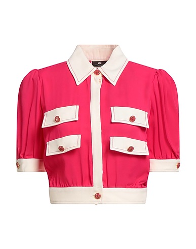 ELISABETTA FRANCHI Patterned shirts & blouses Fuchsia 100% Viscose