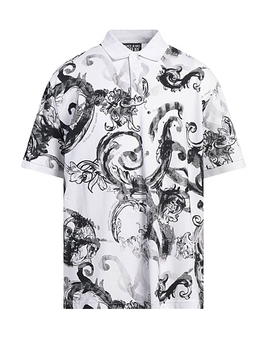 VERSACE JEANS COUTURE Polo shirt White 100% Cotton