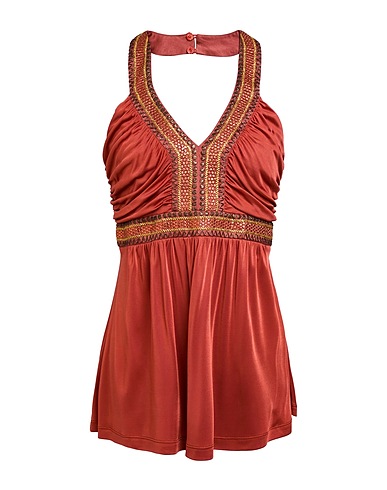 ANGELO MARANI Silk top Rust 100% Silk