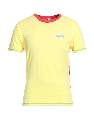 MOSCHINO T-shirt Yellow 94% Cotton, 6% Elastane