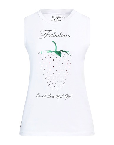 MIMA T-shirt White 95% Cotton, 5% Elastane