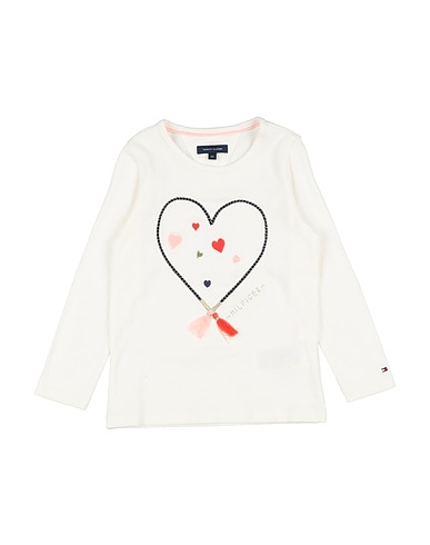 TOMMY HILFIGER T-shirt White 96% Cotton, 4% Elastane