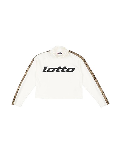 LOTTO T-shirt White 95% Cotton, 5% Elastane