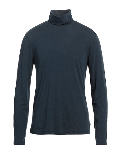 JOHN VARVATOS T-shirt Slate blue 53% Cotton, 47% Polyester