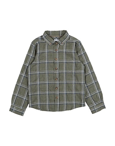 LARANJINHA Camicia fantasia Verde militare 70% Cotone, 30% Poliestere