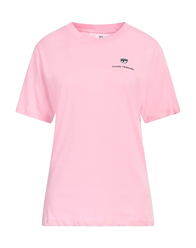 CHIARA FERRAGNI Basic T-Shirt Pink 100% Cotton