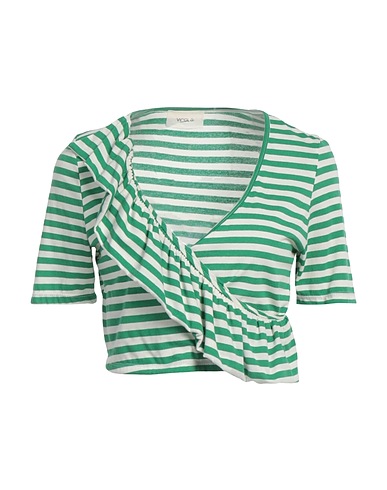VICOLO Cropped Top Grün 100% Baumwolle