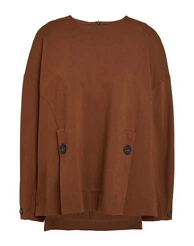 MEIMEIJ T-shirt Brown 65% Viscose, 30% Polyamide, 5% Elastane