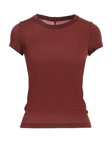 RICK OWENS T-shirt Brown 96% Cupro, 4% Elastane