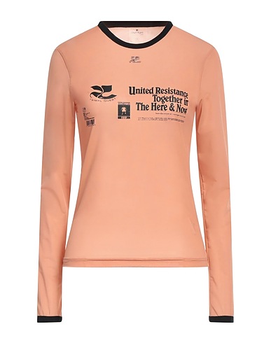 COURRÈGES T-Shirt Hellrosa 84% Polyester, 16% Acetat