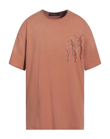 FEDERICO CINA T-shirt Light brown 100% Cotton