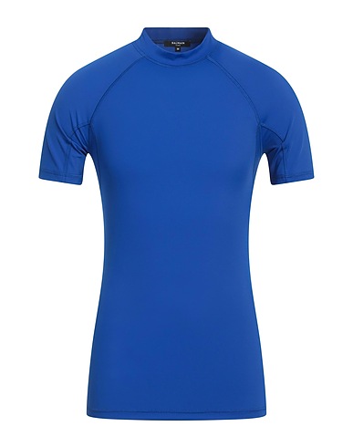 BALMAIN T-shirt Bright blue 80% Polyamide, 20% Elastane