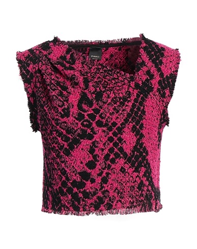 PINKO Top Fuchsia 36% Cotton, 34% Acrylic, 23% Polyester, 5% Wool, 2% Polyamide
