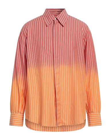 FEDERICO CINA Chemise à rayures Saumon 100% Coton