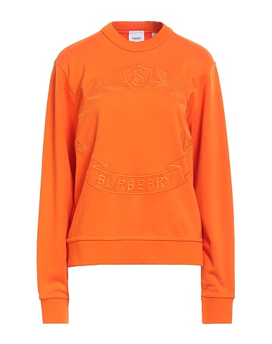 BURBERRY Sweatshirt Orange 100% Cotton, Elastane