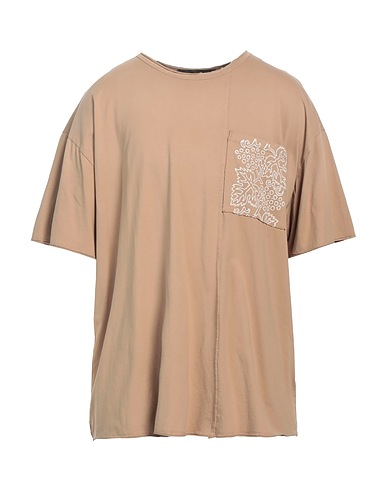 FEDERICO CINA T-shirt Sand 100% Cotton