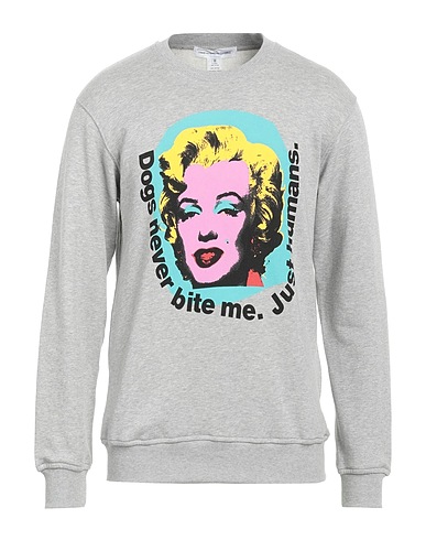 COMME des GARÇONS SHIRT Sweatshirt Hellgrau 100% Baumwolle