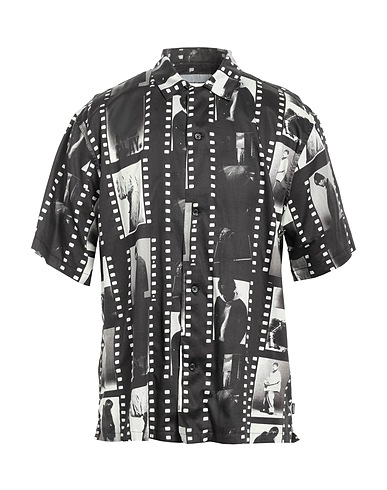 CARHARTT Patterned shirt Black 54% Cotton, 46% Tencel™