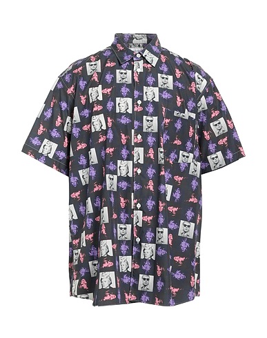 COMME des GARÇONS SHIRT Patterned shirt ANDY WARHOL Midnight blue 100% Cotton