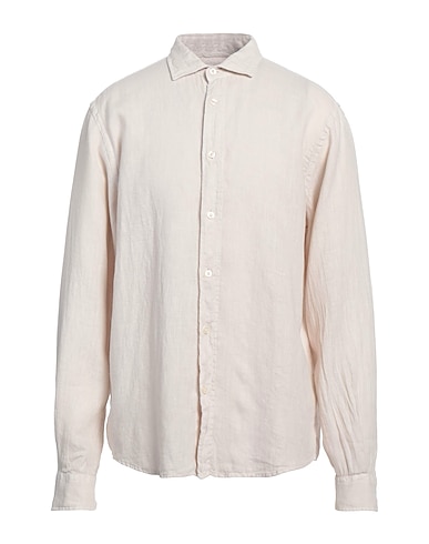 ROŸ ROGER'S Chemise de couleur unie RIVIERA Ivoire 100% Lin
